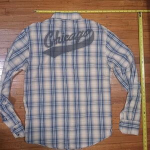 Scotch & Soda Blue and White Plaid Shirt